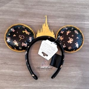 Disney Parks Walt Disney World 50th Anniversary Grand Finale Ears Headba…